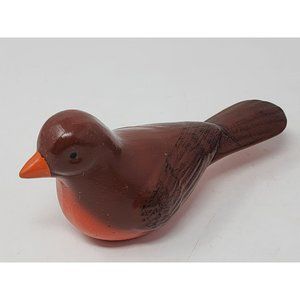Vintage Roseville Ceramic Robin Red Breast Clip‎ On Bird Bath Without Clip